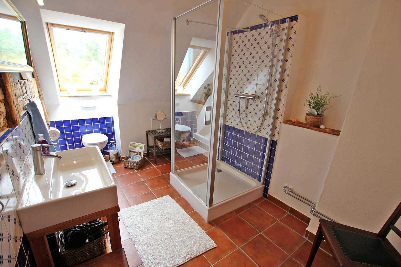 Ferienwohnung Im Forsthaus Am See Schwarz Exterior foto