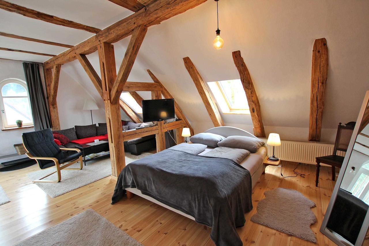 Ferienwohnung Im Forsthaus Am See Schwarz Exterior foto